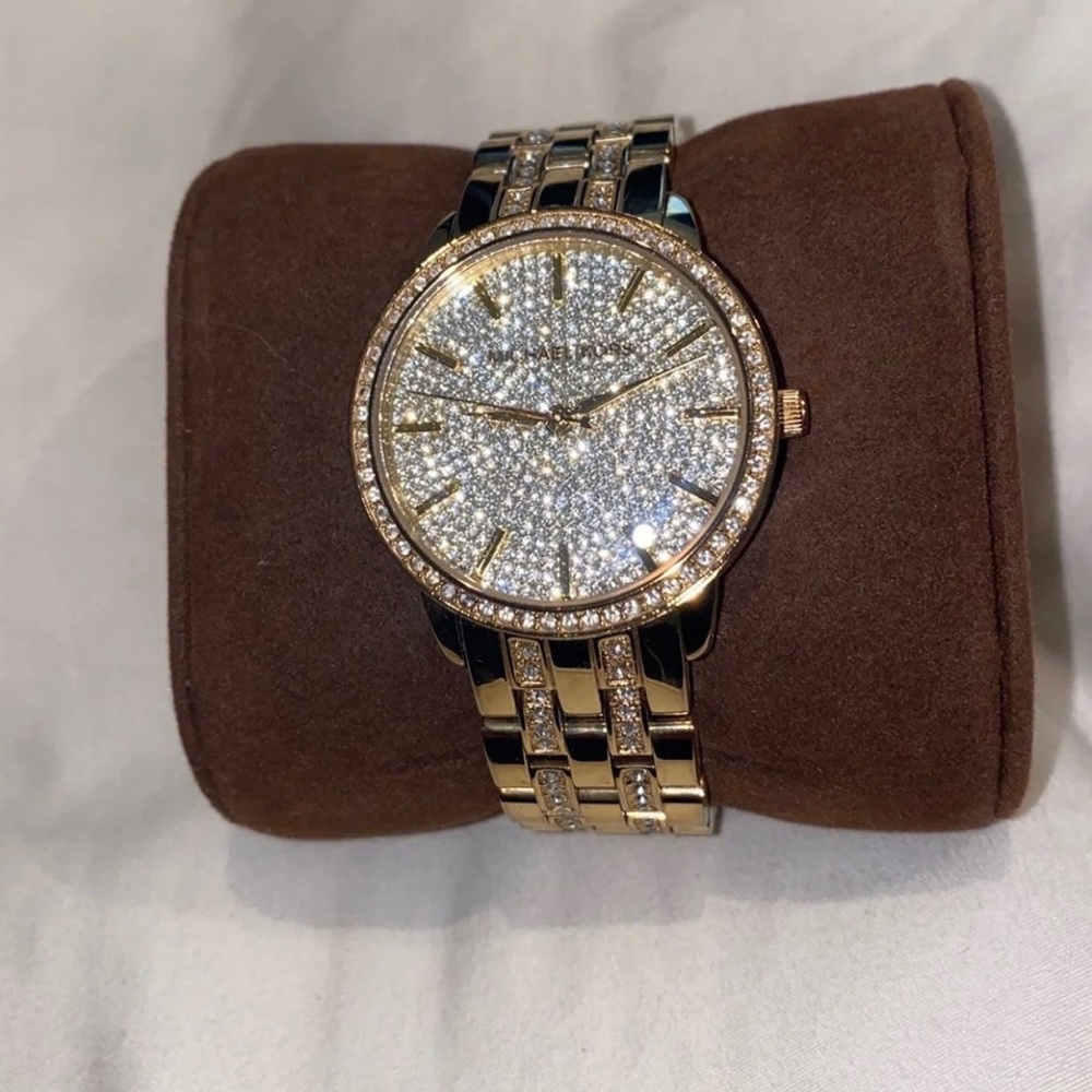 Michael Kors Runway Gold watch